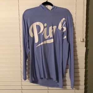 periwinkle vs pink long sleeve sweatshirt